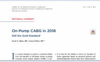 JACC editorial on off-pump vs. off-pump CABG